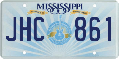MS license plate JHC861
