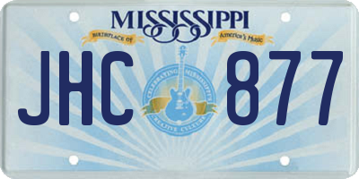MS license plate JHC877