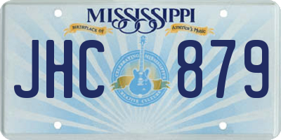 MS license plate JHC879