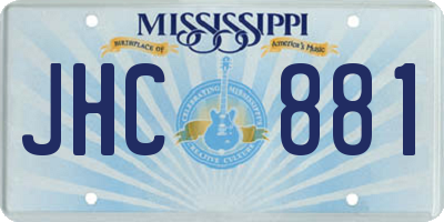MS license plate JHC881