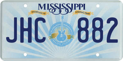 MS license plate JHC882