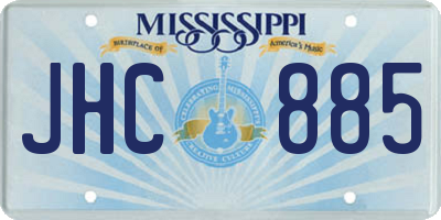 MS license plate JHC885