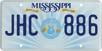 MS license plate JHC886