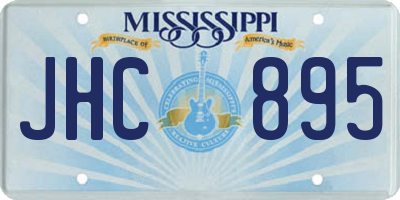 MS license plate JHC895