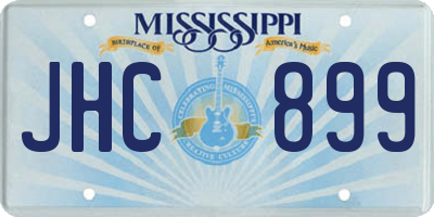 MS license plate JHC899