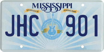 MS license plate JHC901