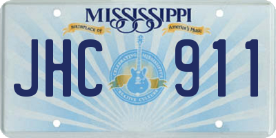 MS license plate JHC911