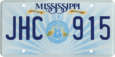 MS license plate JHC915