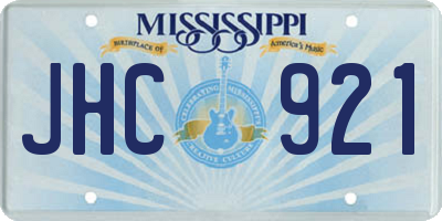 MS license plate JHC921