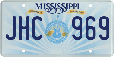 MS license plate JHC969