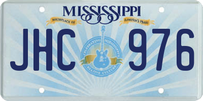 MS license plate JHC976