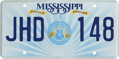 MS license plate JHD148