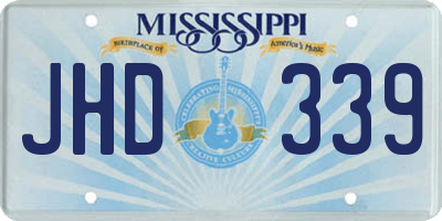 MS license plate JHD339