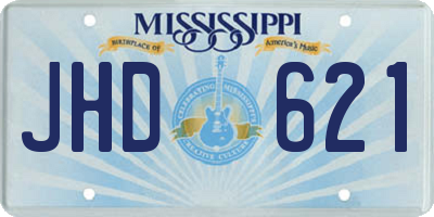 MS license plate JHD621