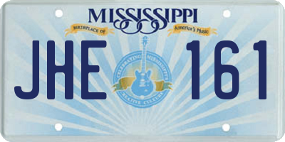 MS license plate JHE161