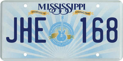 MS license plate JHE168