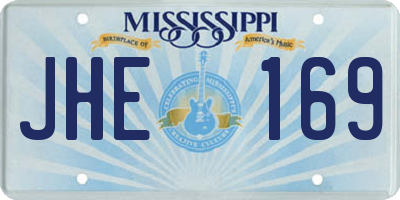 MS license plate JHE169