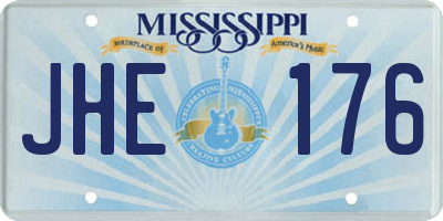 MS license plate JHE176