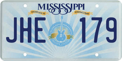MS license plate JHE179