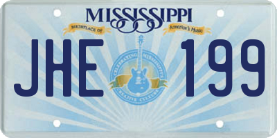 MS license plate JHE199