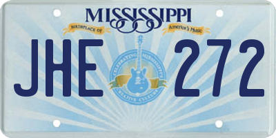 MS license plate JHE272
