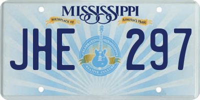 MS license plate JHE297