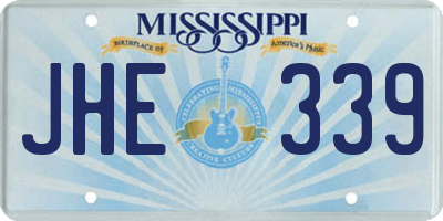 MS license plate JHE339