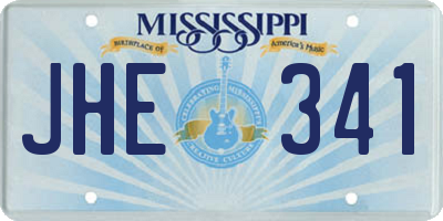 MS license plate JHE341