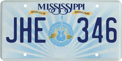 MS license plate JHE346