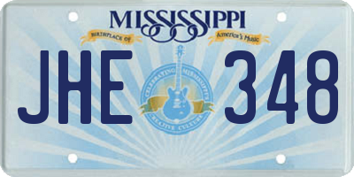 MS license plate JHE348