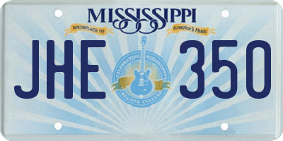MS license plate JHE350