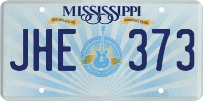 MS license plate JHE373
