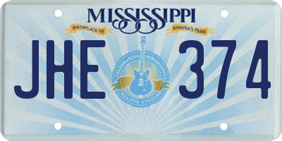 MS license plate JHE374