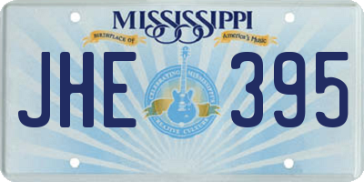 MS license plate JHE395