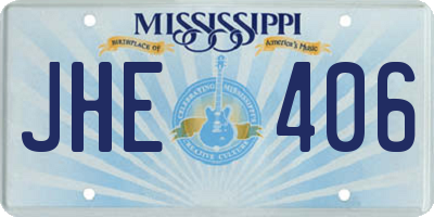 MS license plate JHE406
