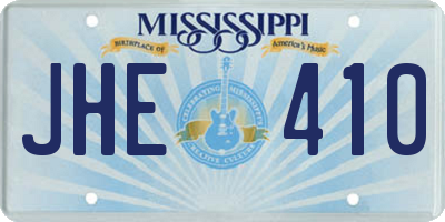 MS license plate JHE410