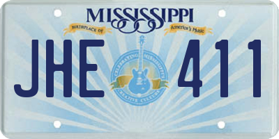 MS license plate JHE411