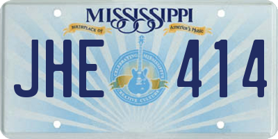 MS license plate JHE414