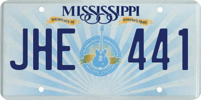 MS license plate JHE441