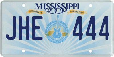 MS license plate JHE444