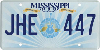 MS license plate JHE447