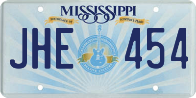 MS license plate JHE454