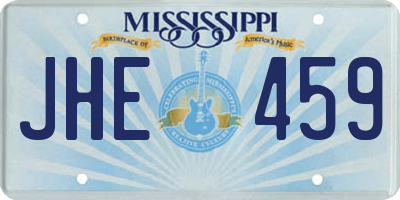MS license plate JHE459