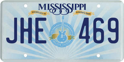 MS license plate JHE469
