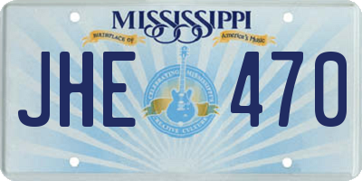 MS license plate JHE470