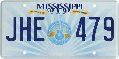 MS license plate JHE479