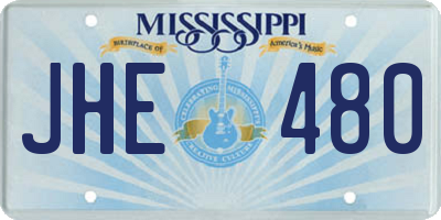 MS license plate JHE480