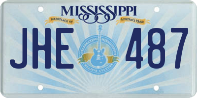 MS license plate JHE487