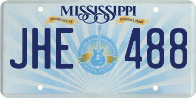 MS license plate JHE488