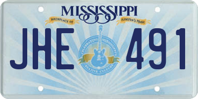 MS license plate JHE491